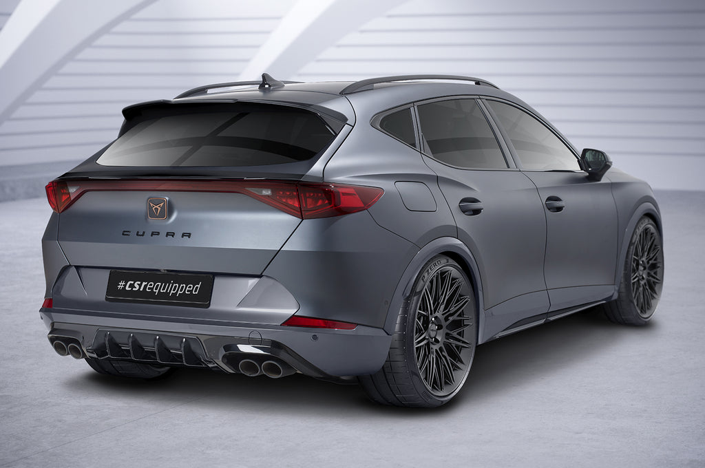 CSR Diffusor | Heckansatz mit ABE für Cupra Formentor HA286-S Strukturiert schwarz matt (keine Lackierung erforderlich)