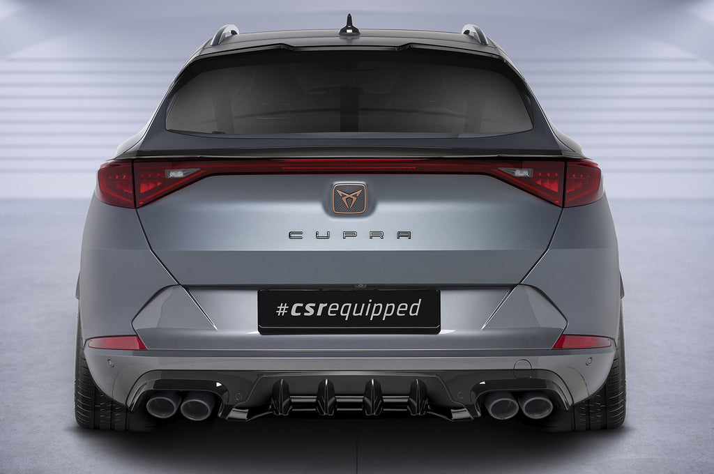 CSR Diffusor | Heckansatz mit ABE für Cupra Formentor HA286-S Strukturiert schwarz matt (keine Lackierung erforderlich)