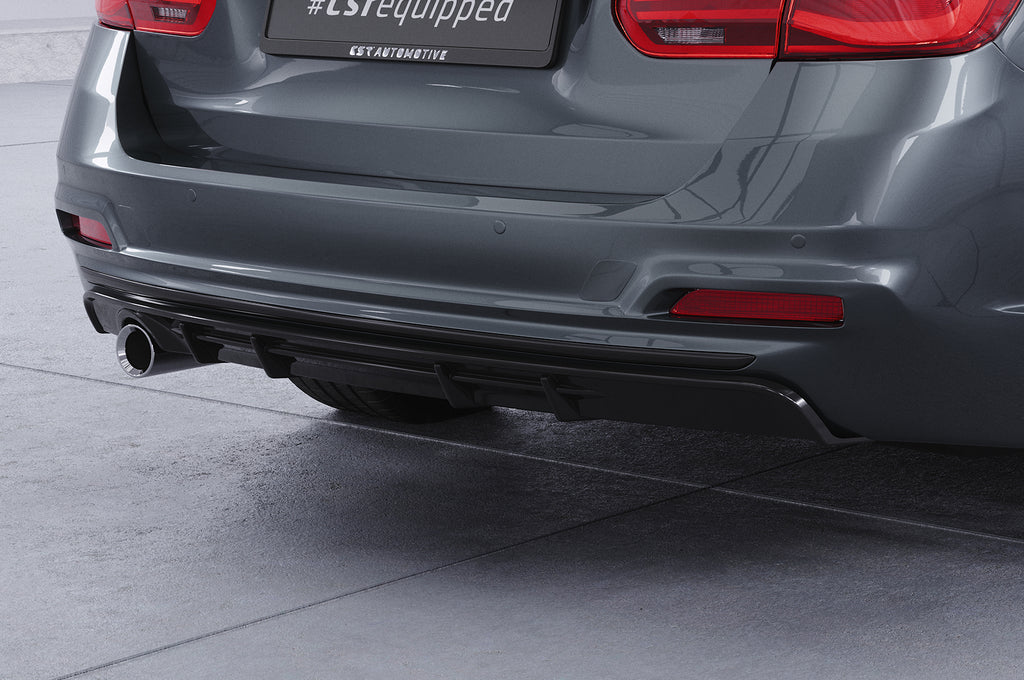 CSR Diffusor | Heckansatz mit ABE für BMW 3er F31 Touring LCI HA287-C Carbon Look Hochglanz (keine Lackierung erforderlich)