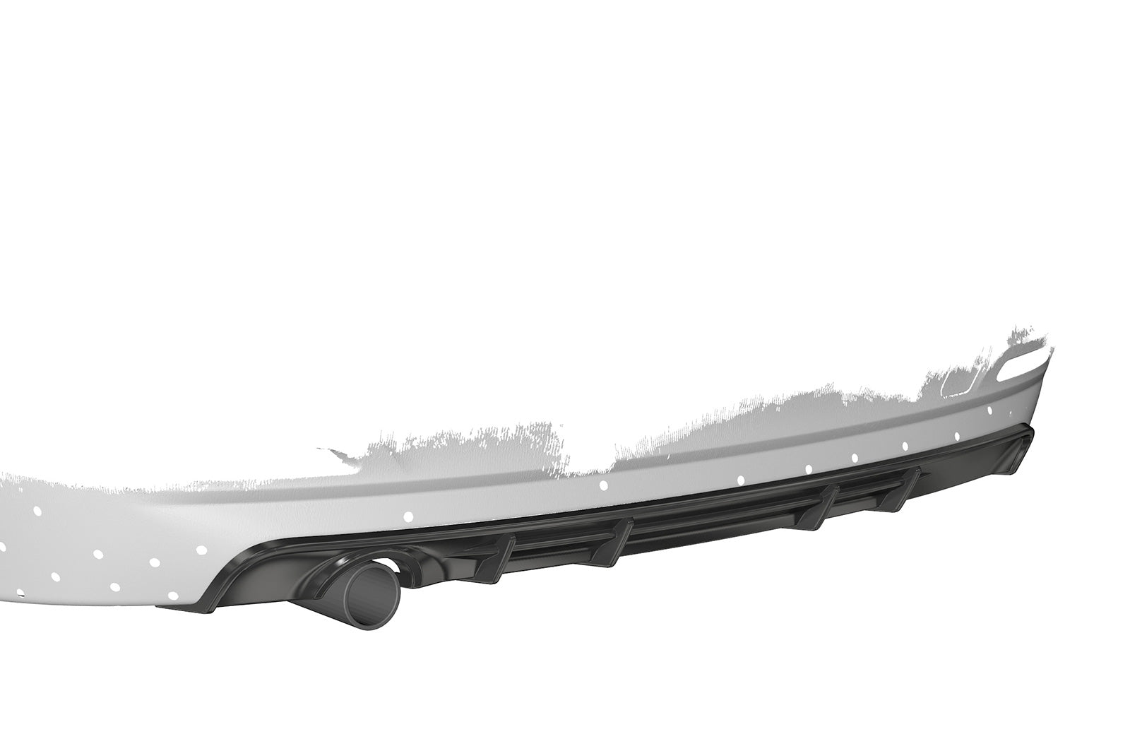 CSR Diffusor | Heckansatz mit ABE für BMW 3er F31 Touring LCI HA287-C Carbon Look Hochglanz (keine Lackierung erforderlich)