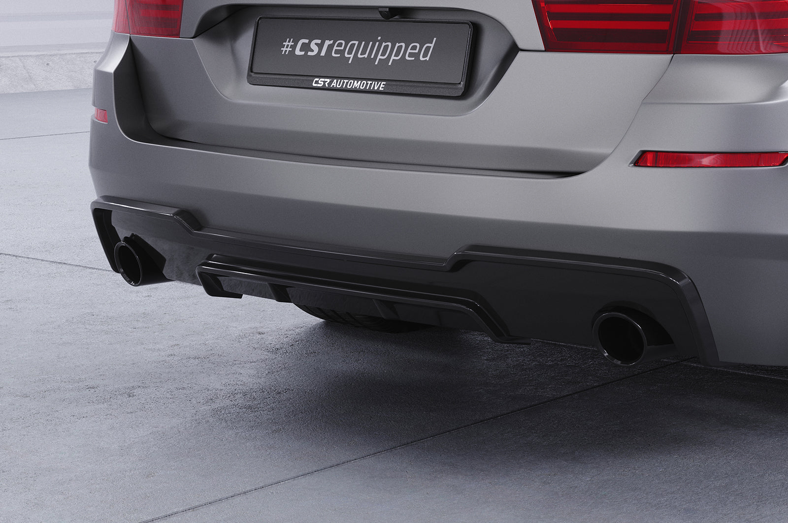 CSR Diffusor | Heckansatz mit ABE für BMW 5er F10/F11 535i/535d M-Paket HA289-L Unlackiert roh (Lackierung erforderlich)