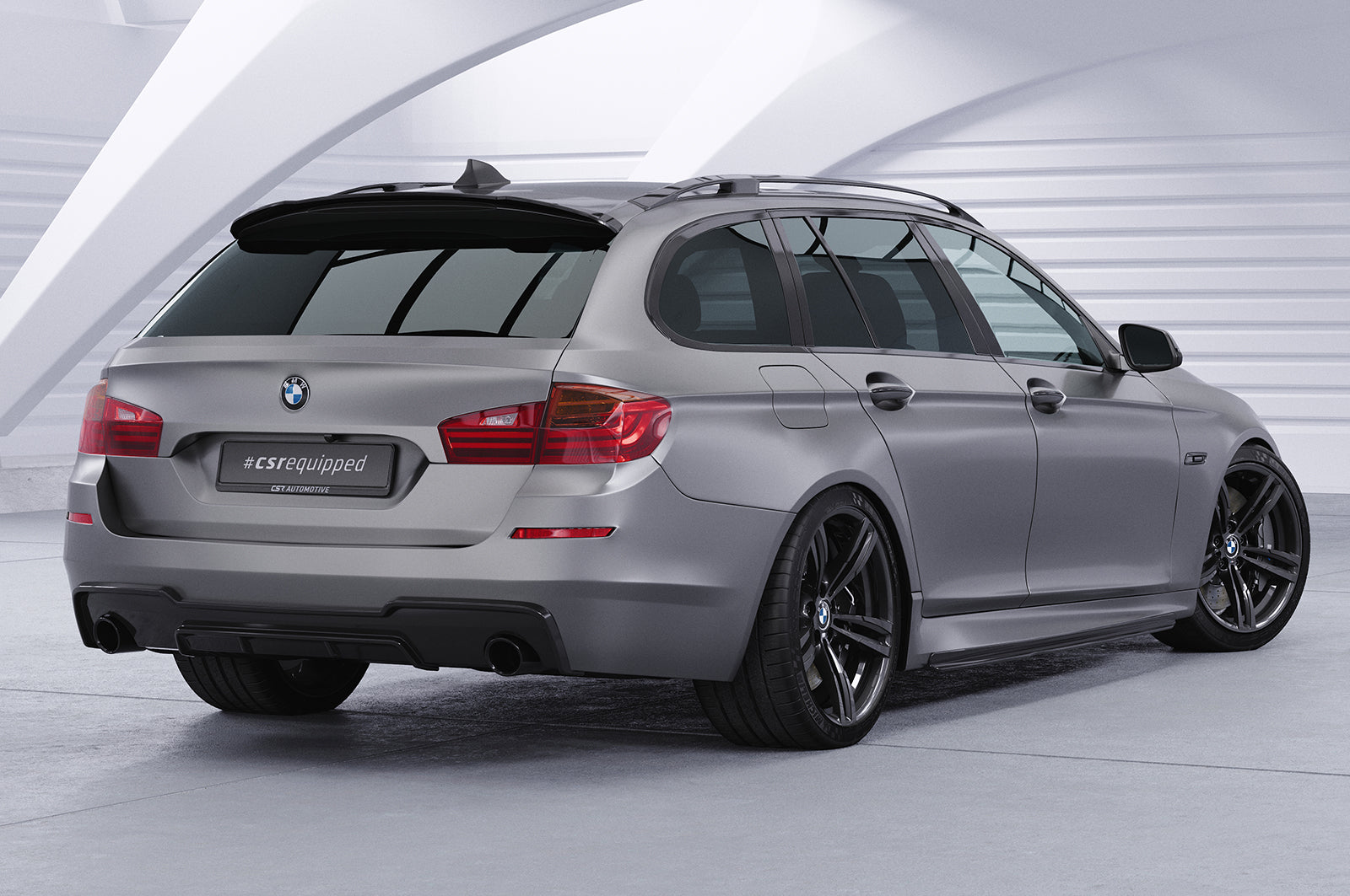 CSR Diffusor | Heckansatz mit ABE für BMW 5er F10/F11 535i/535d M-Paket HA289-G Glossy schwarz Hochglanz (keine Lackierung erforderlich)