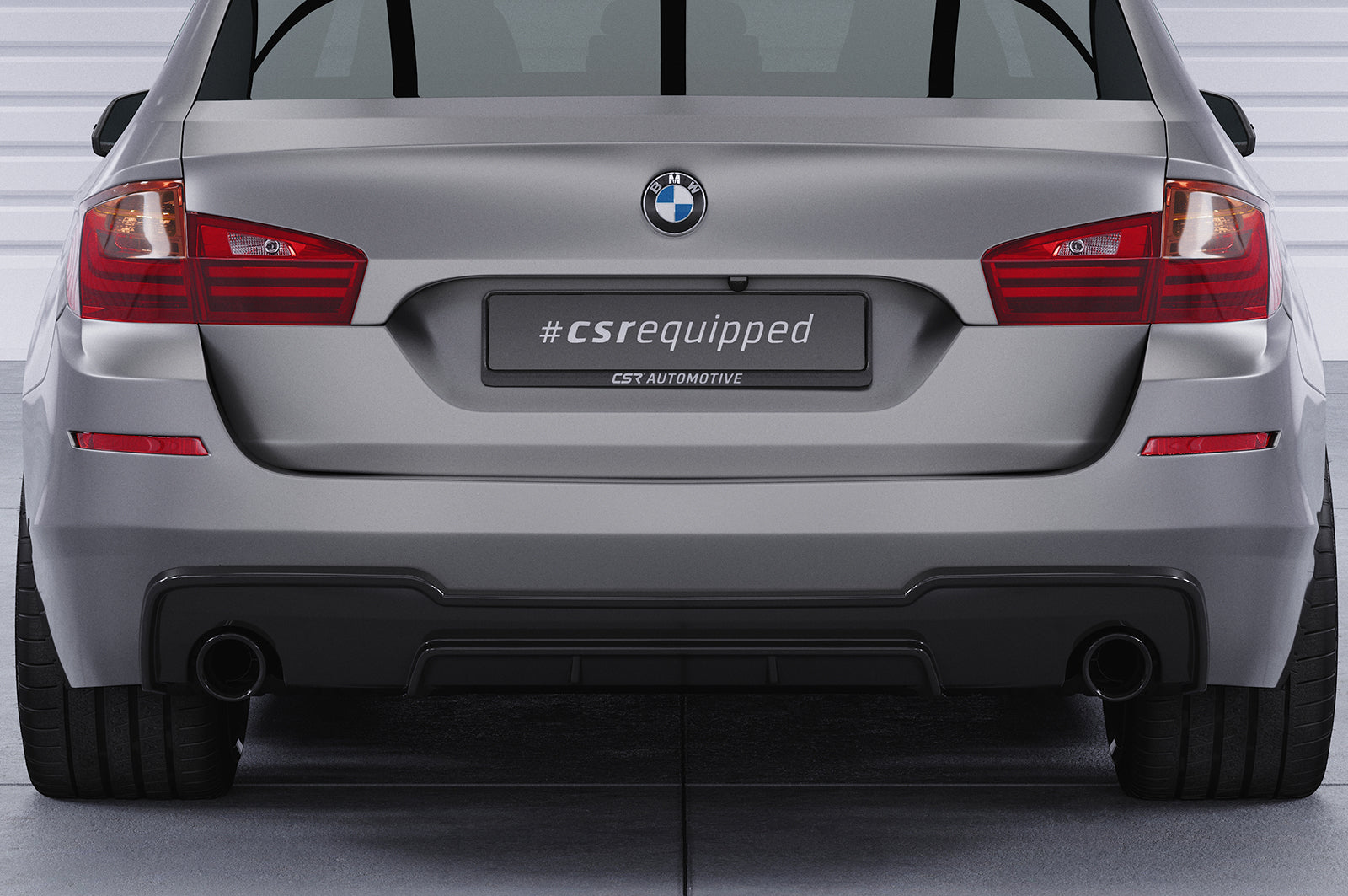 CSR Diffusor | Heckansatz mit ABE für BMW 5er F10/F11 535i/535d M-Paket HA289-G Glossy schwarz Hochglanz (keine Lackierung erforderlich)
