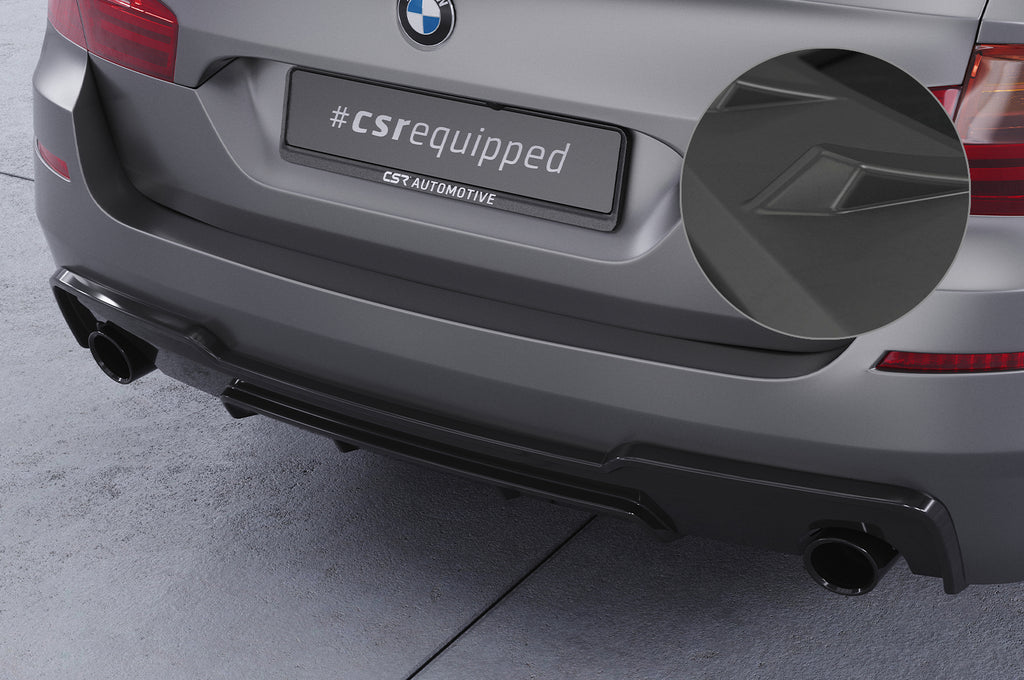 CSR Diffusor | Heckansatz mit ABE für BMW 5er F10/F11 535i/535d M-Paket HA289-L Unlackiert roh (Lackierung erforderlich)