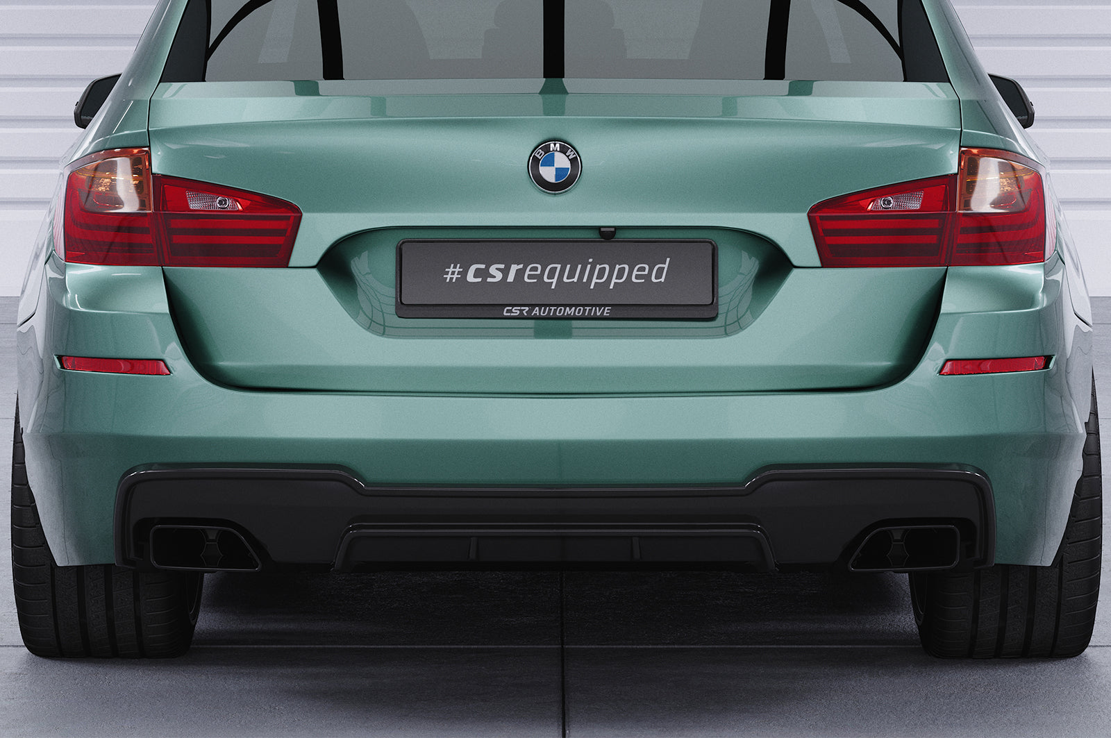 CSR Diffusor | Heckansatz mit ABE für BMW 5er F10/F11 550i/550d M-Paket HA290-L Unlackiert roh (Lackierung erforderlich)