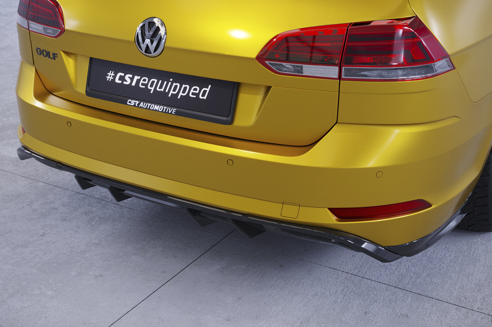 CSR Diffusor | Heckansatz mit ABE für VW Golf 7 Variant Basis HA292-C Carbon Look Hochglanz (keine Lackierung erforderlich)