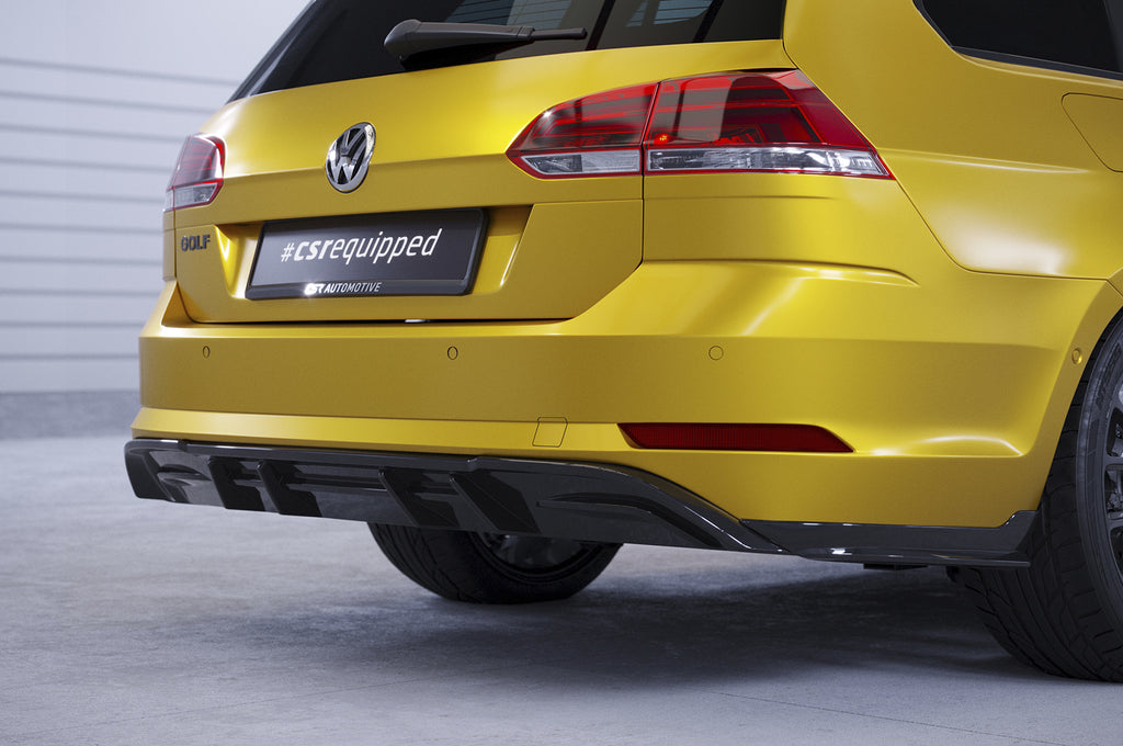 CSR Diffusor | Heckansatz mit ABE für VW Golf 7 Variant Basis HA292-C Carbon Look Hochglanz (keine Lackierung erforderlich)