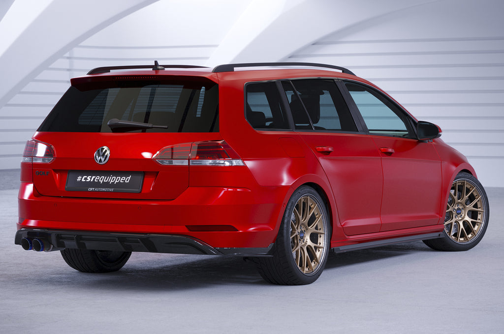 CSR Diffusor | Heckansatz mit ABE für VW Golf 7 Variant GTD HA293-L Unlackiert roh (Lackierung erforderlich)
