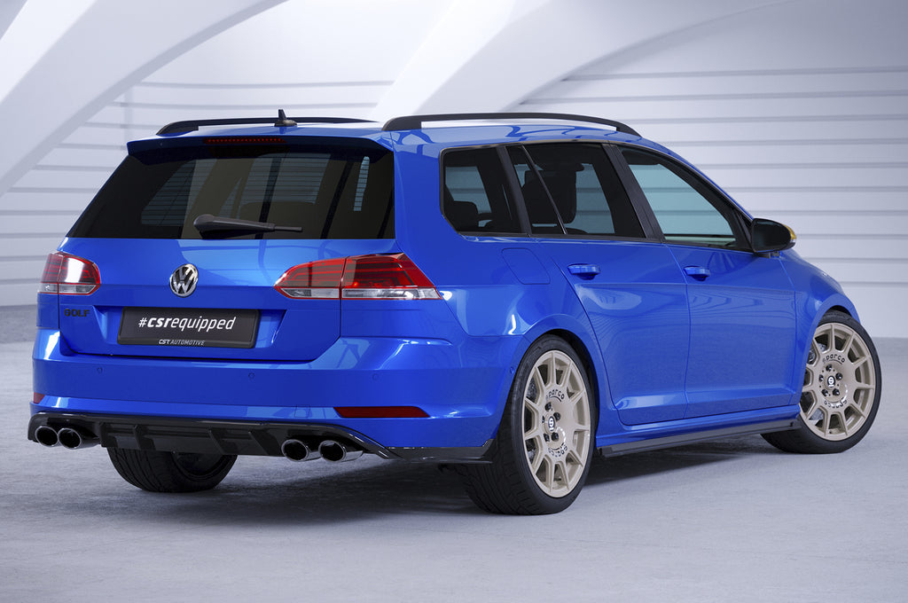 CSR Diffusor | Heckansatz mit ABE für VW Golf 7 Variant R HA294-C Carbon Look Hochglanz (keine Lackierung erforderlich)