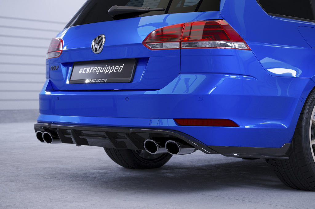 CSR Diffusor | Heckansatz mit ABE für VW Golf 7 Variant R HA294-C Carbon Look Hochglanz (keine Lackierung erforderlich)