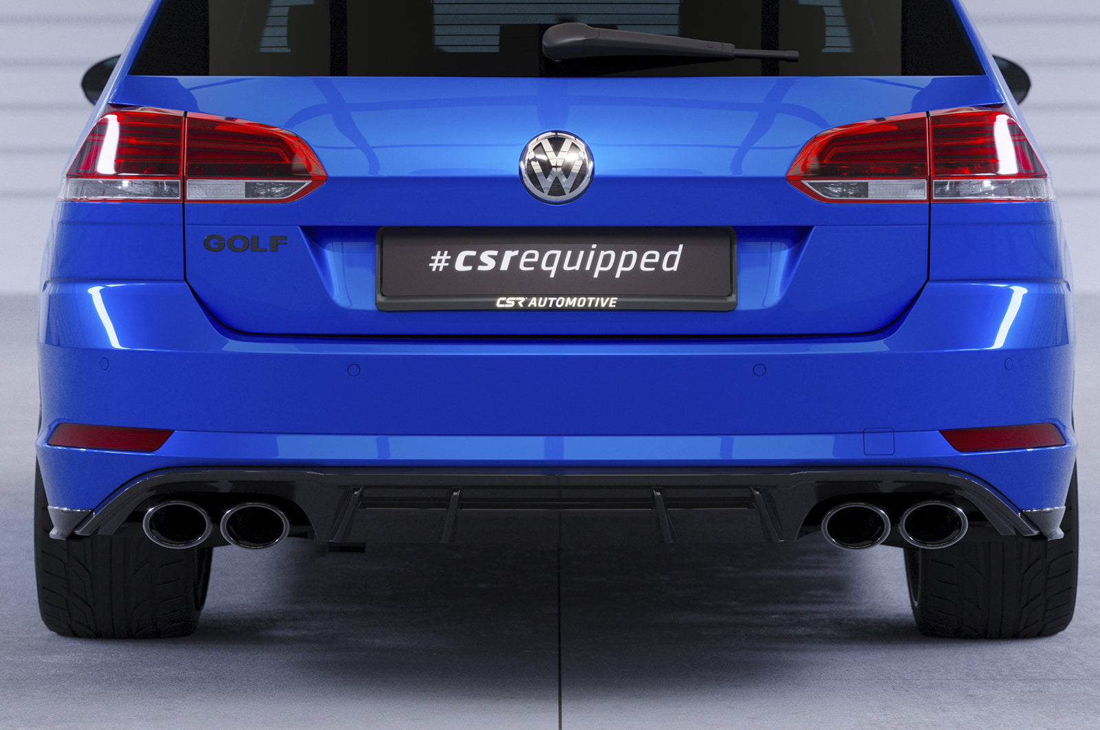 CSR Diffusor | Heckansatz mit ABE für VW Golf 7 Variant R HA294-L Unlackiert roh (Lackierung erforderlich)