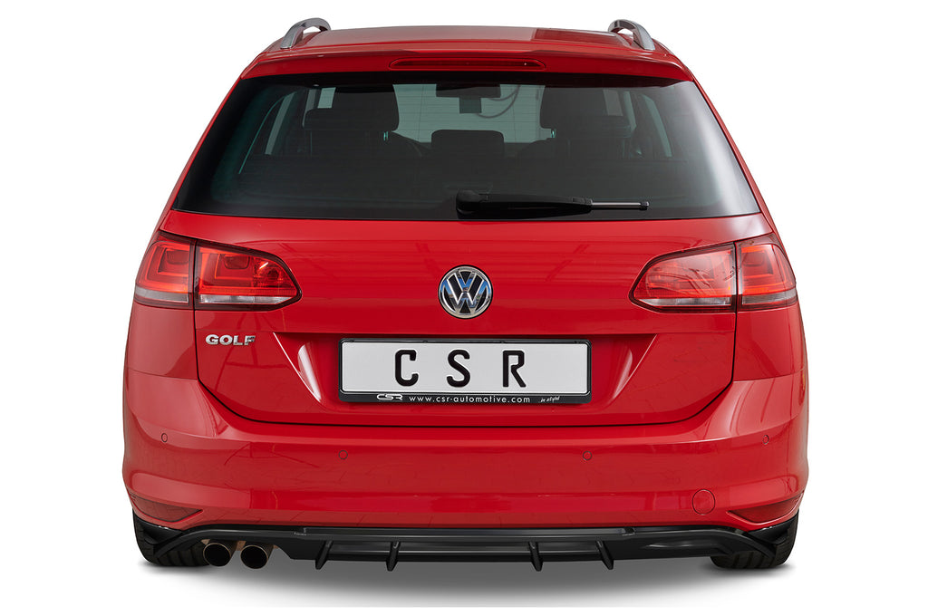 CSR Diffusor | Heckansatz mit ABE für VW Golf 7 Variant HA296-G Glossy schwarz Hochglanz (keine Lackierung erforderlich)