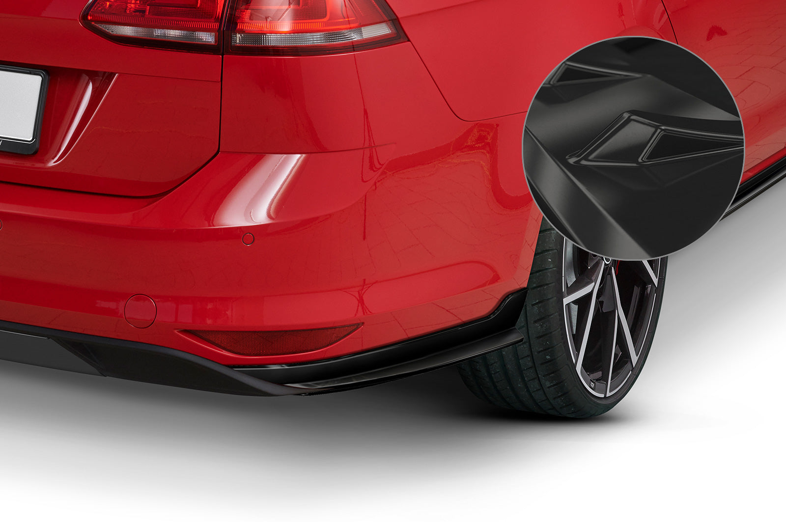 CSR Diffusor | Heckansatz mit ABE für VW Golf 7 Variant HA296-G Glossy schwarz Hochglanz (keine Lackierung erforderlich)