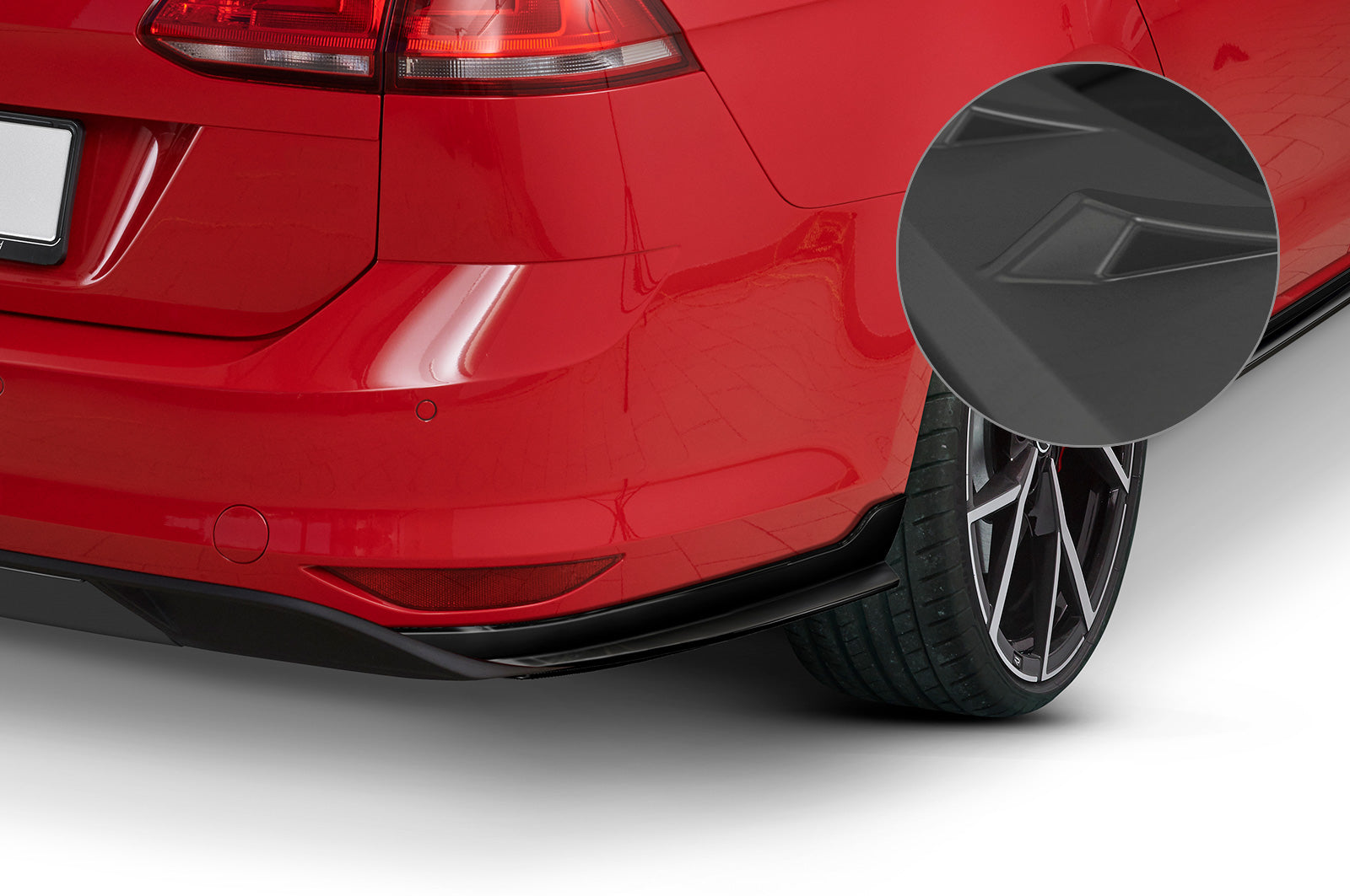 CSR Diffusor | Heckansatz mit ABE für VW Golf 7 Variant HA296-L Unlackiert roh (Lackierung erforderlich)