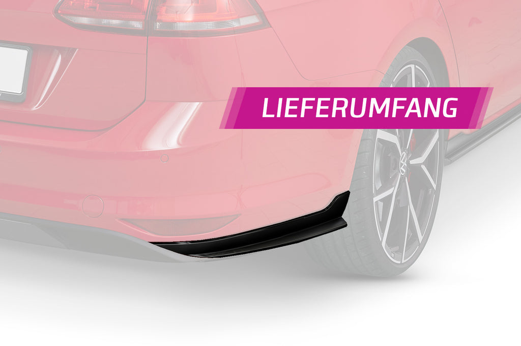 CSR Diffusor | Heckansatz mit ABE für VW Golf 7 Variant HA296-G Glossy schwarz Hochglanz (keine Lackierung erforderlich)