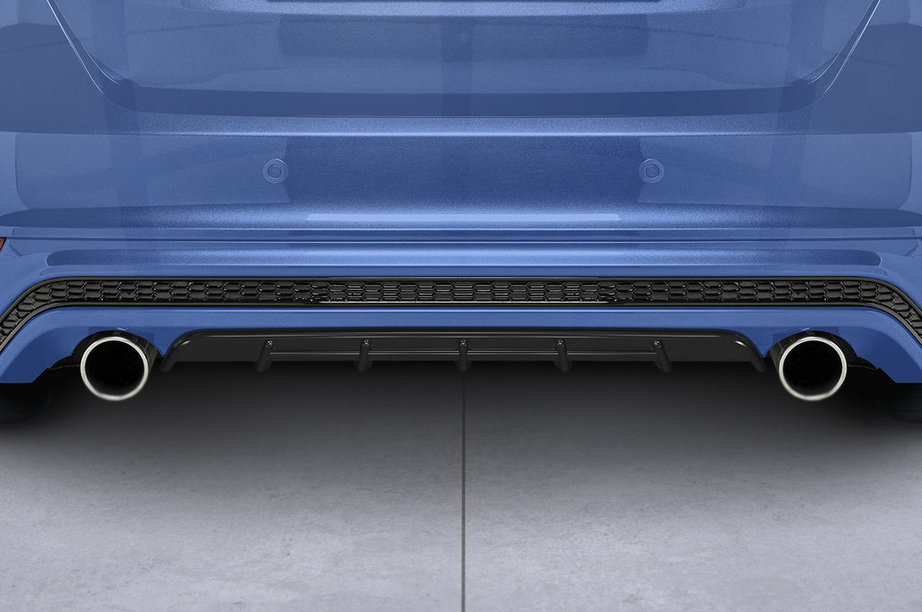 CSR Diffusor | Heckansatz mit ABE für Ford Focus MK3 ST-Line HA299-C Carbon Look Hochglanz (keine Lackierung erforderlich)