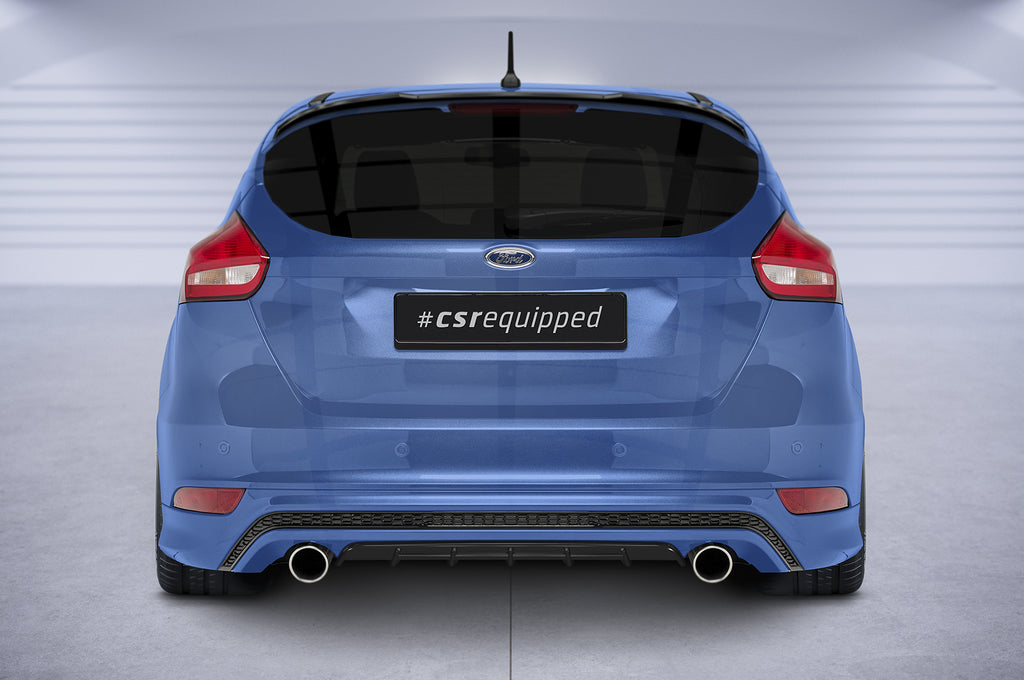 CSR Diffusor | Heckansatz mit ABE für Ford Focus MK3 ST-Line HA299-L Unlackiert roh (Lackierung erforderlich)