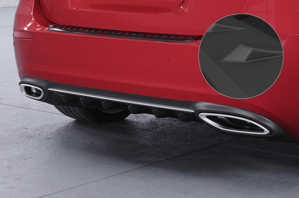 CSR Diffusor | Heckansatz mit ABE für Mercedes-Benz A-Klasse (W177) HA300-S Strukturiert schwarz matt (keine Lackierung erforderlich)