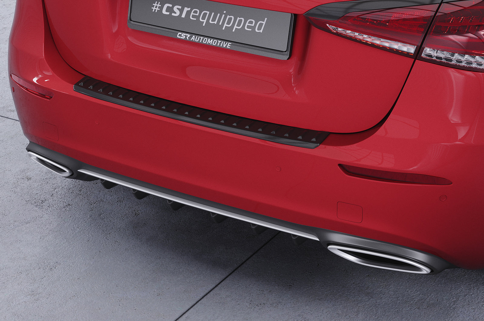 CSR Diffusor | Heckansatz mit ABE für Mercedes-Benz A-Klasse (W177) HA300-S Strukturiert schwarz matt (keine Lackierung erforderlich)