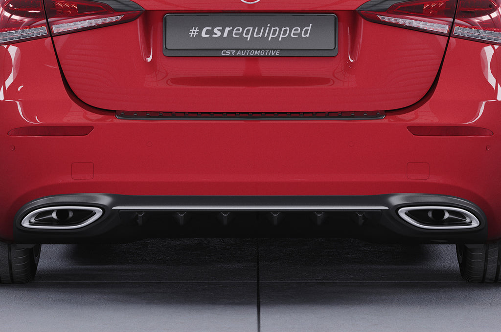CSR Diffusor | Heckansatz mit ABE für Mercedes-Benz A-Klasse (W177) HA300-S Strukturiert schwarz matt (keine Lackierung erforderlich)