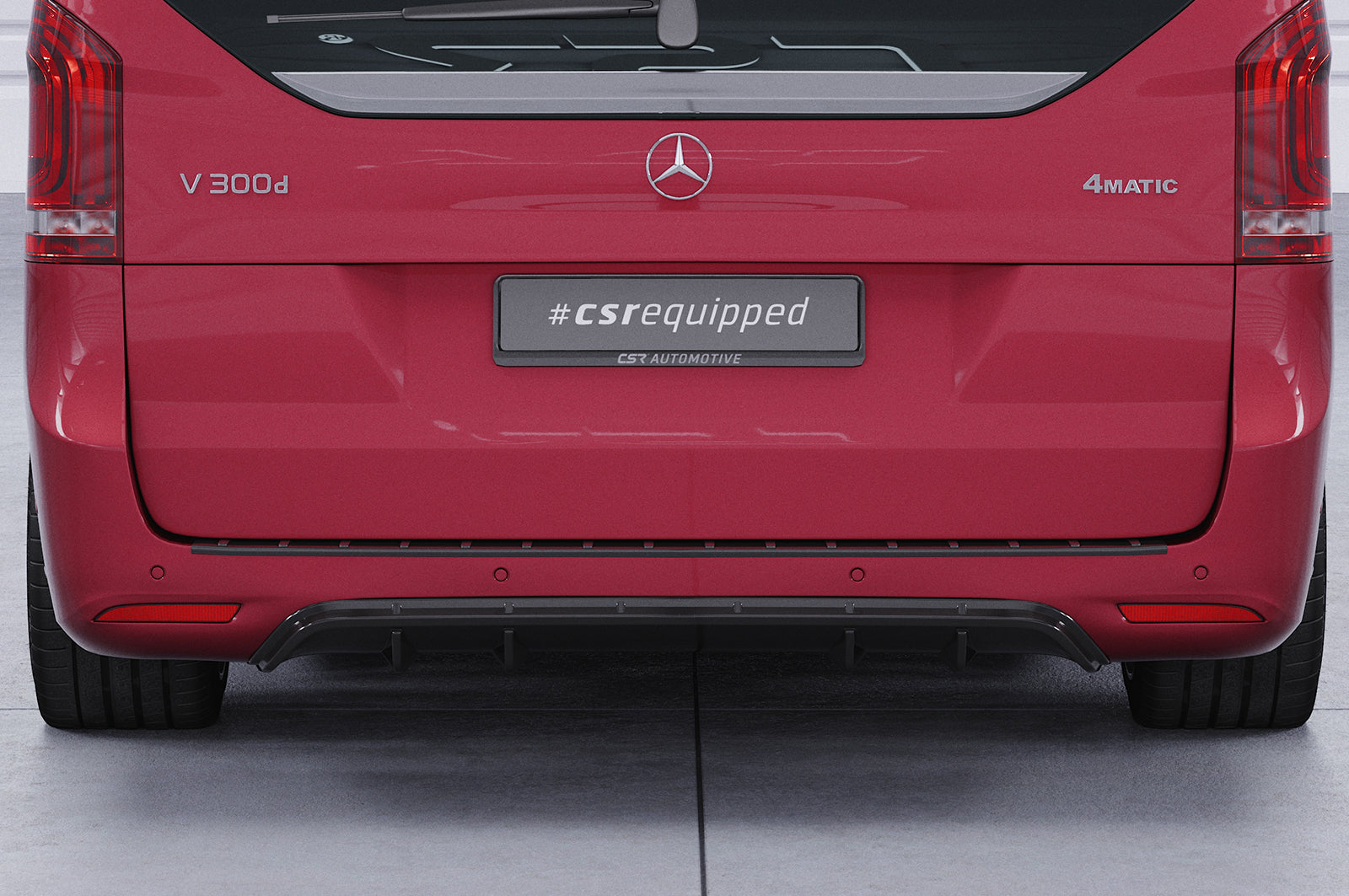 CSR Diffusor | Heckansatz mit ABE für Mercedes-Benz V-Klasse 447 HA301-L Unlackiert roh (Lackierung erforderlich)