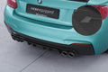 CSR Diffusor | Heckansatz mit ABE für BMW 2er F22 / F23 M-Paket HA306-S Strukturiert schwarz matt (keine Lackierung erforderlich)