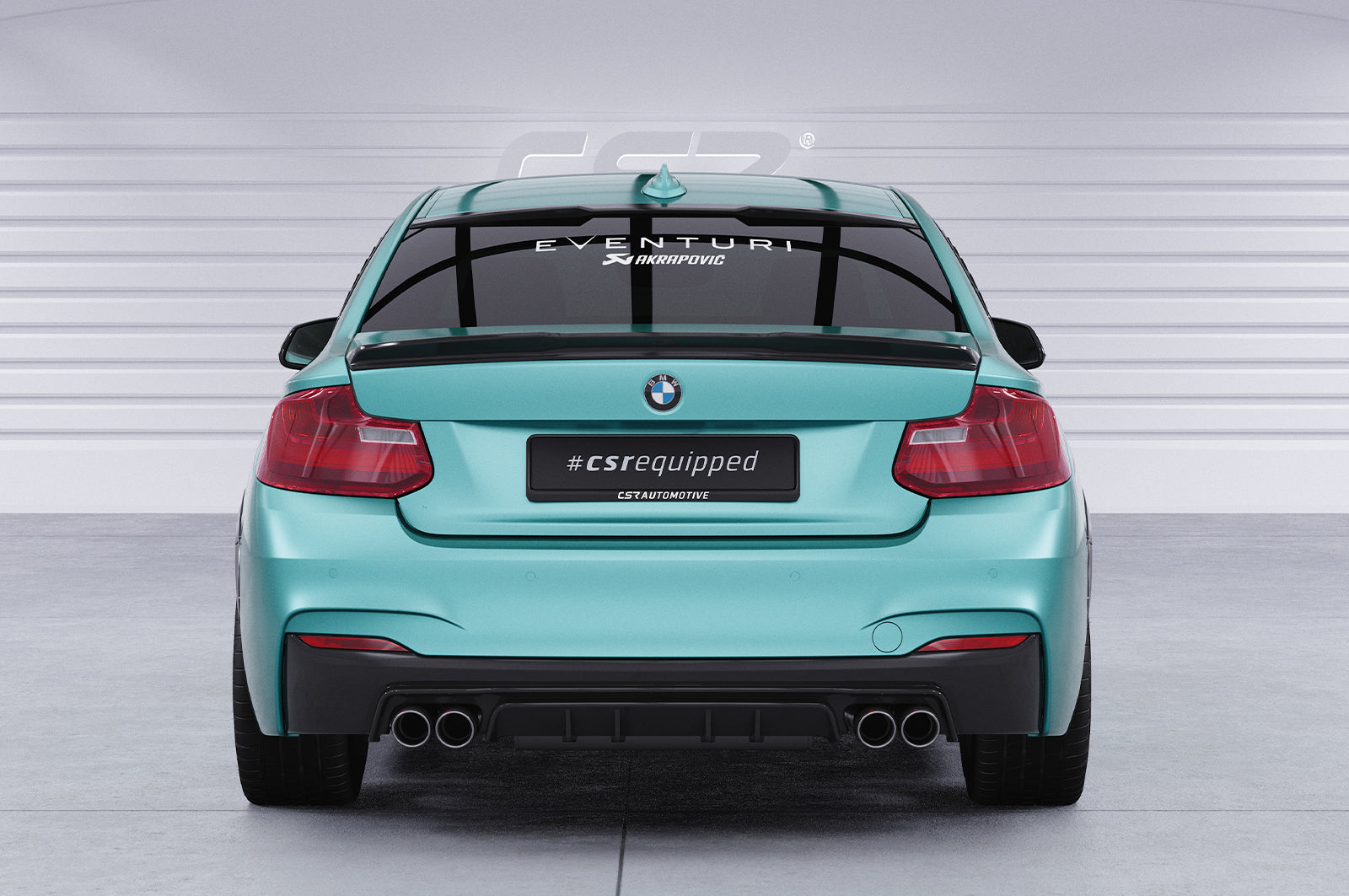 CSR Diffusor | Heckansatz mit ABE für BMW 2er F22 / F23 M-Paket HA306-L Unlackiert roh (Lackierung erforderlich)