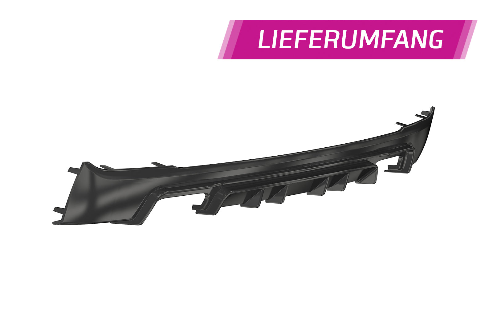 CSR Diffusor | Heckansatz mit ABE für BMW 2er F22 / F23 M-Paket HA306-G Glossy schwarz Hochglanz (keine Lackierung erforderlich)