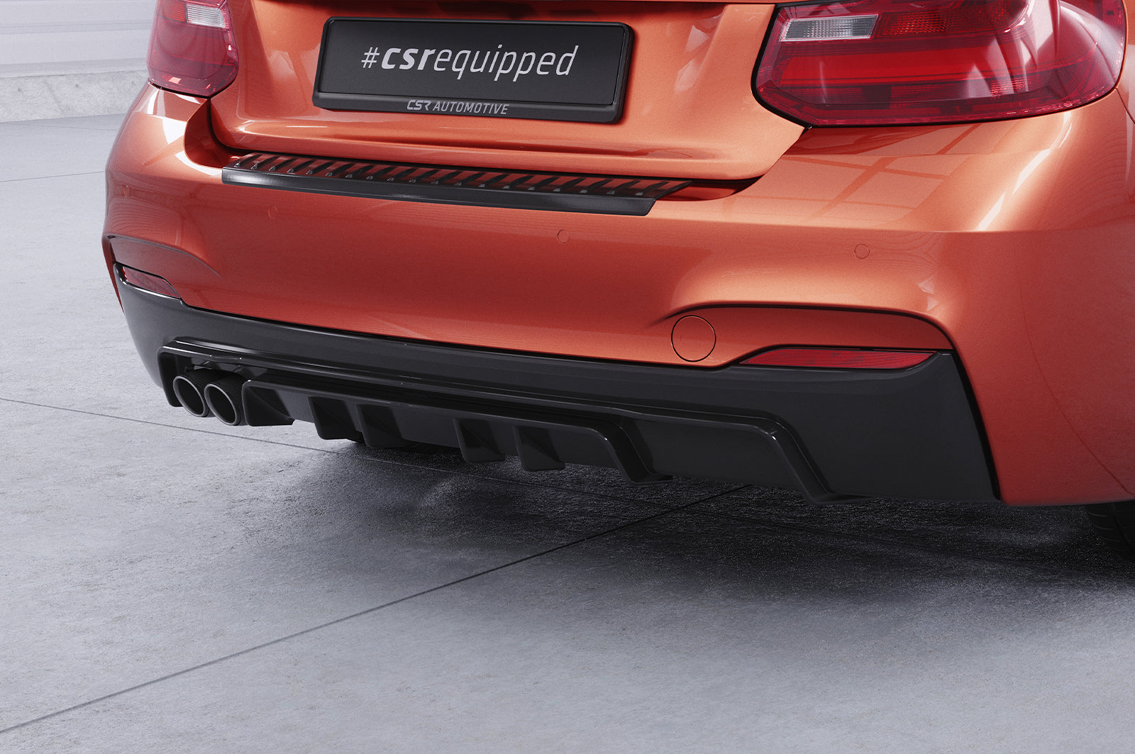 CSR Diffusor | Heckansatz mit ABE für BMW 2er F22 / F23 M-Paket HA307-L Unlackiert roh (Lackierung erforderlich)