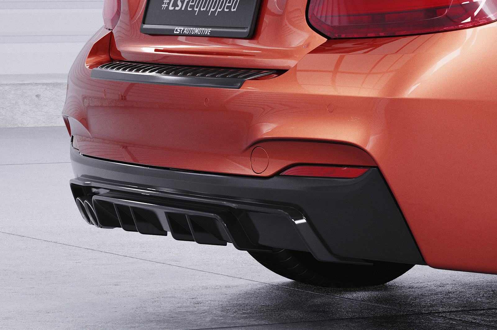 CSR Diffusor | Heckansatz mit ABE für BMW 2er F22 / F23 M-Paket HA307-L Unlackiert roh (Lackierung erforderlich)