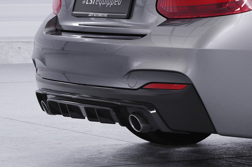 CSR Diffusor | Heckansatz mit ABE für BMW 2er F22 / F23 M-Paket HA308-G Glossy schwarz Hochglanz (keine Lackierung erforderlich)