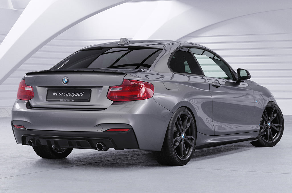CSR Diffusor | Heckansatz mit ABE für BMW 2er F22 / F23 M-Paket HA308-G Glossy schwarz Hochglanz (keine Lackierung erforderlich)