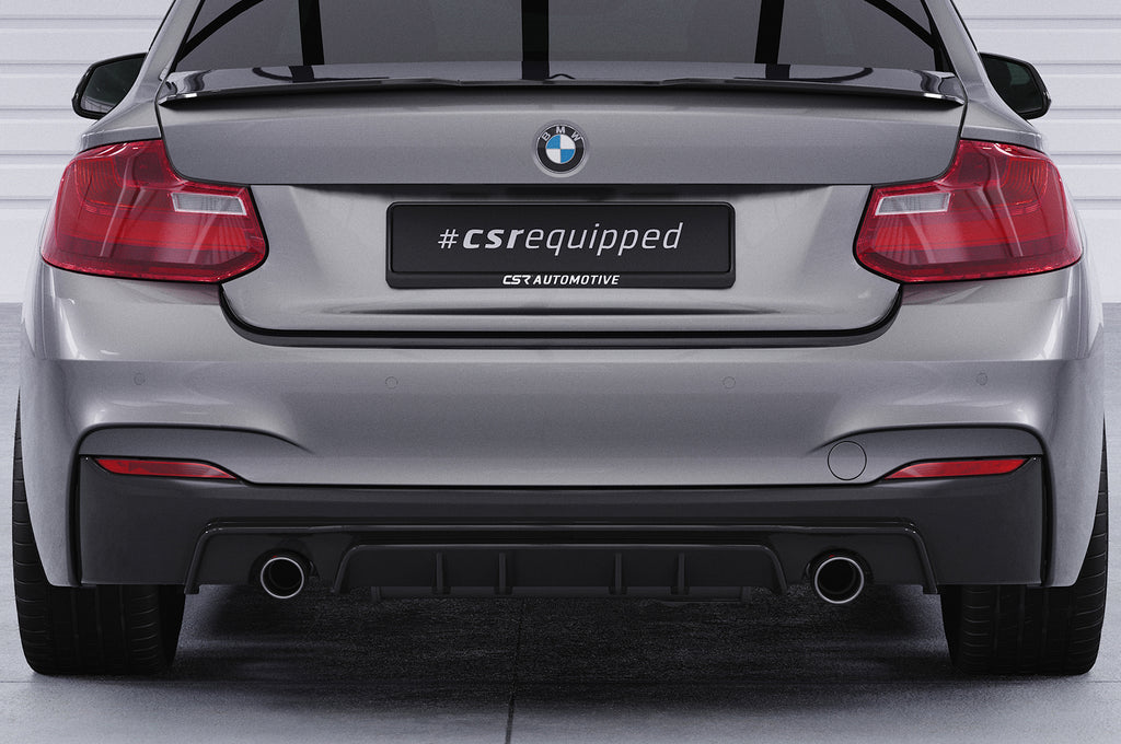 CSR Diffusor | Heckansatz mit ABE für BMW 2er F22 / F23 M-Paket HA308-S Strukturiert schwarz matt (keine Lackierung erforderlich)