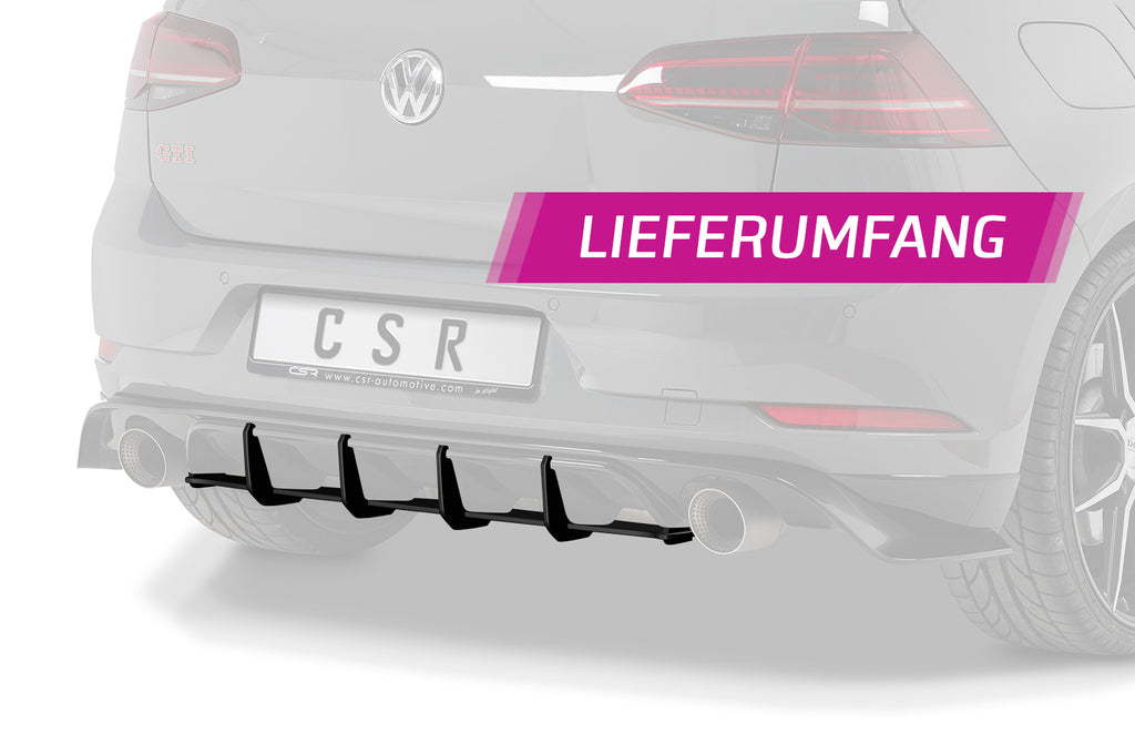 CSR Racing Diffusor | Heckansatz für VW Golf 7 (Typ AU) GTI TCR HA311