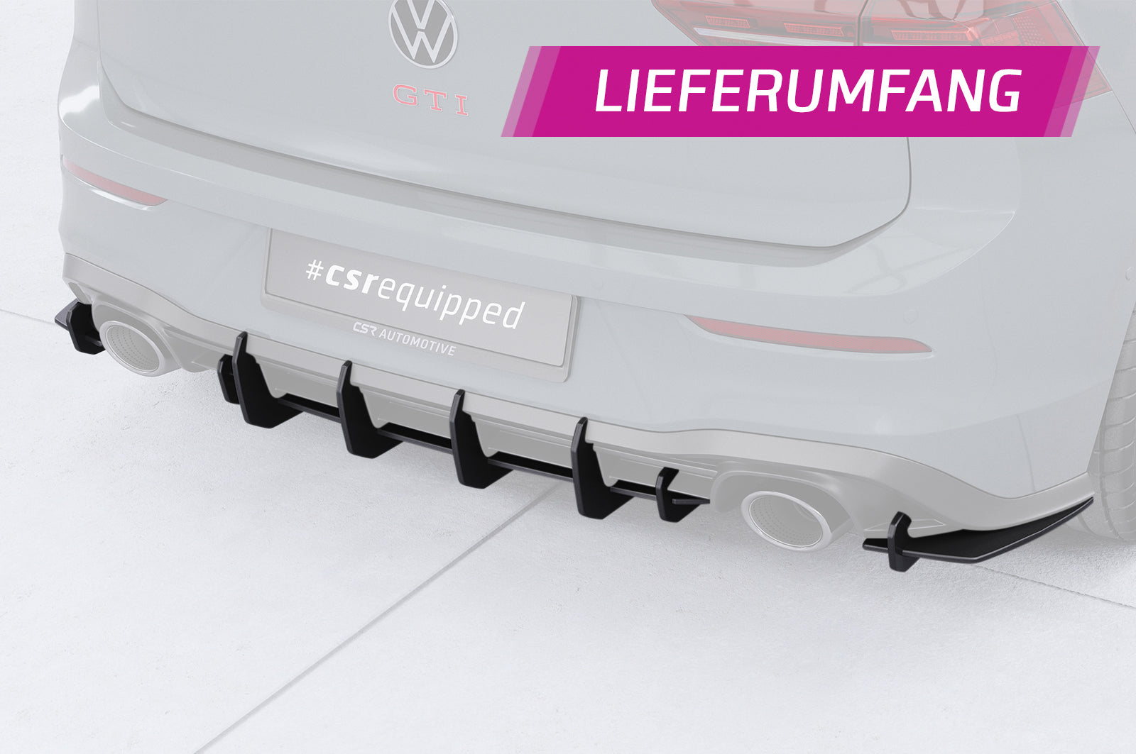 CSR Racing Diffusor | Heckansatz für VW Golf 8 (Typ CD) GTI Clubsport HA316