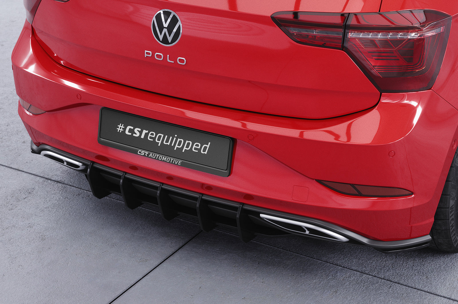 CSR Racing Diffusor | Heckansatz für VW Polo 6 2G (Typ AW) R-Line HA317