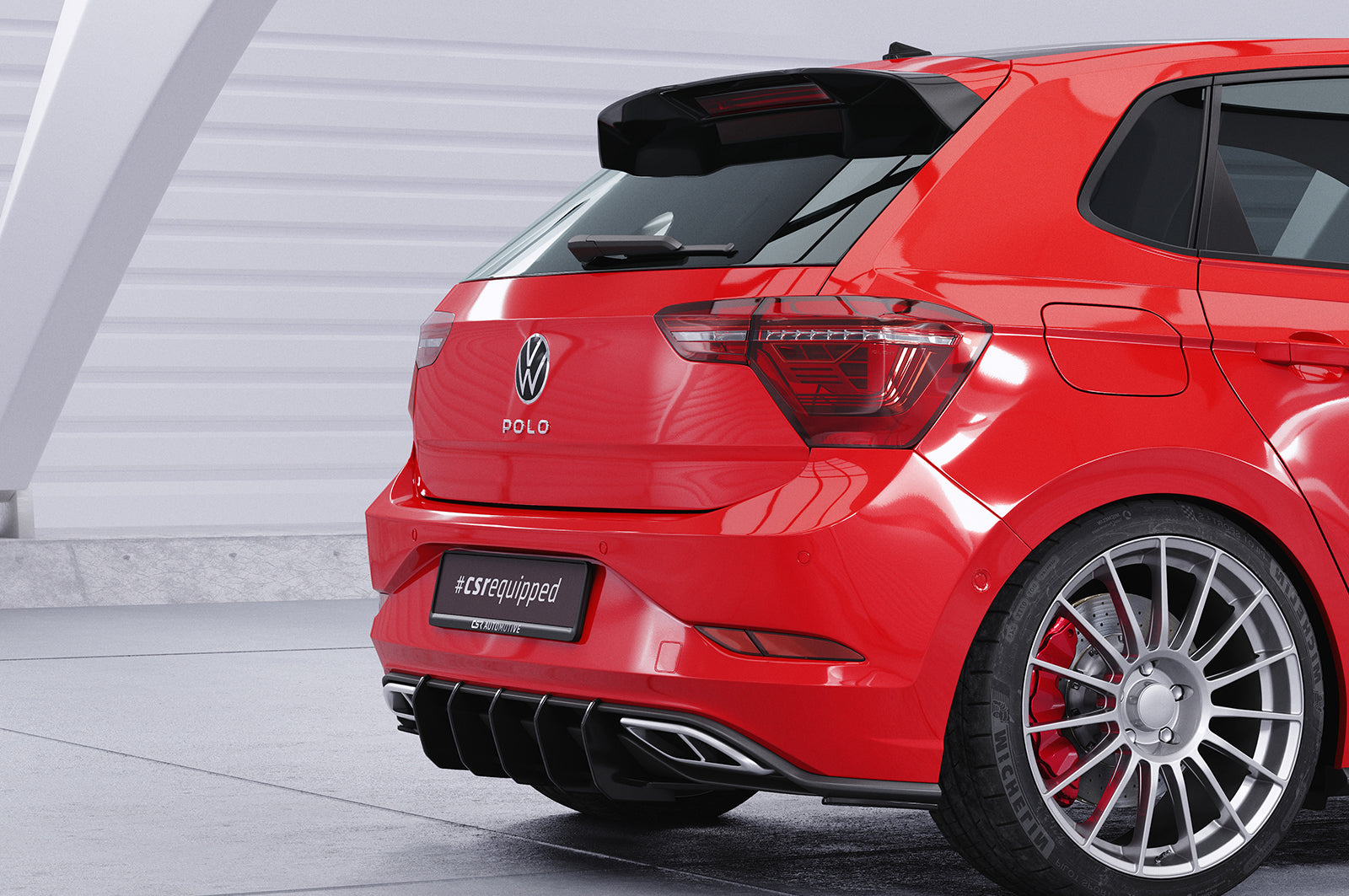 CSR Racing Diffusor | Heckansatz für VW Polo 6 2G (Typ AW) R-Line HA317