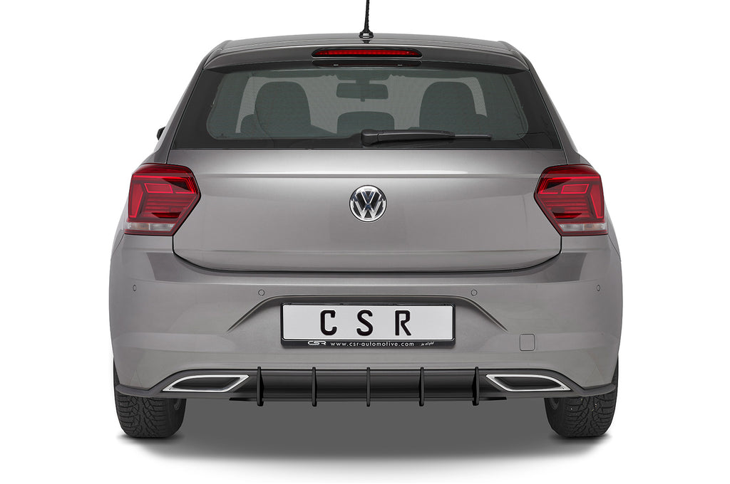 CSR Racing Diffusor | Heckansatz für VW Polo 6 2G (Typ AW) R-Line HA318-L Unlackiert roh (Lackierung erforderlich)