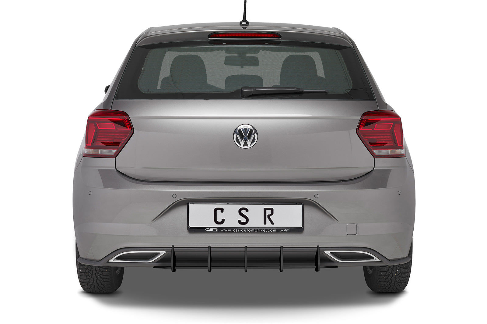 CSR Racing Diffusor | Heckansatz für VW Polo 6 2G (Typ AW) R-Line HA318-L Unlackiert roh (Lackierung erforderlich)