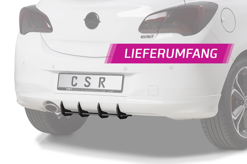 CSR Racing Diffusor | Heckansatz für Opel Corsa E Gsi HA321