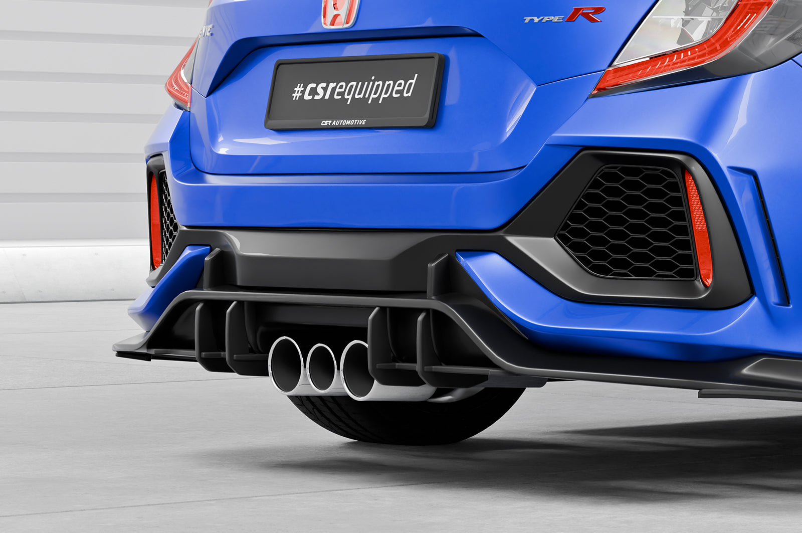 CSR Racing Diffusor | Heckansatz für Honda Civic FK8 Type R HA325-L Unlackiert roh (Lackierung erforderlich)