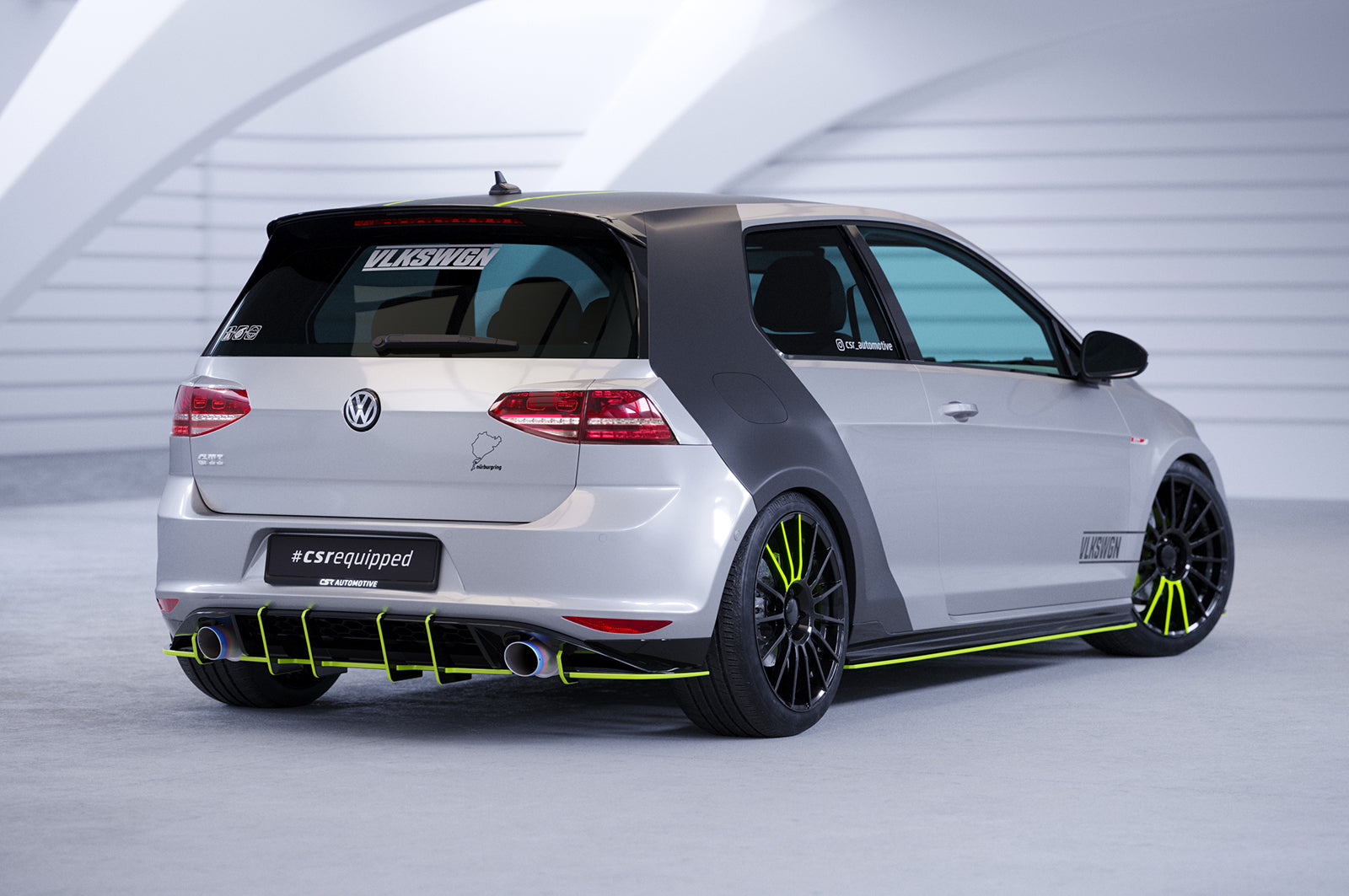 CSR Racing Diffusor | Heckansatz für VW Golf 7 (Typ AU) GTI HA332