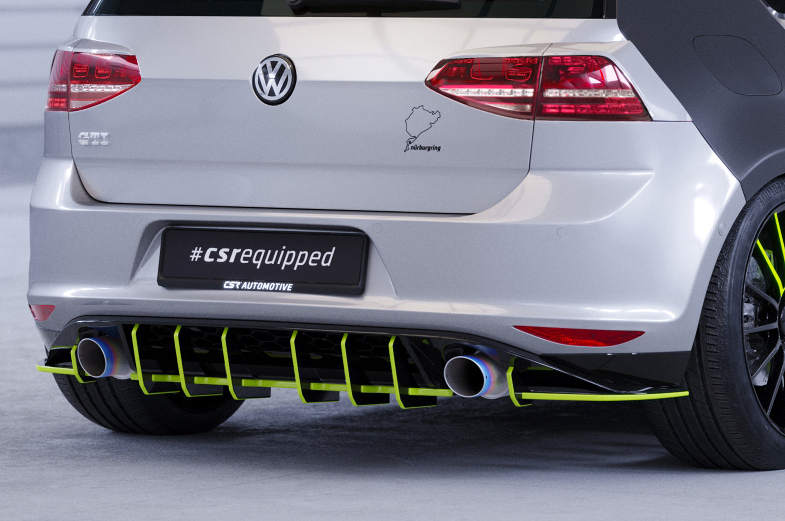 CSR Racing Diffusor | Heckansatz für VW Golf 7 (Typ AU) GTI HA333