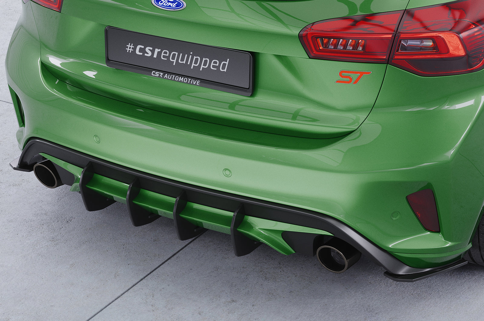 CSR Racing Diffusor | Heckansatz für Ford Focus MK4 ST HA337-L Unlackiert roh (Lackierung erforderlich)