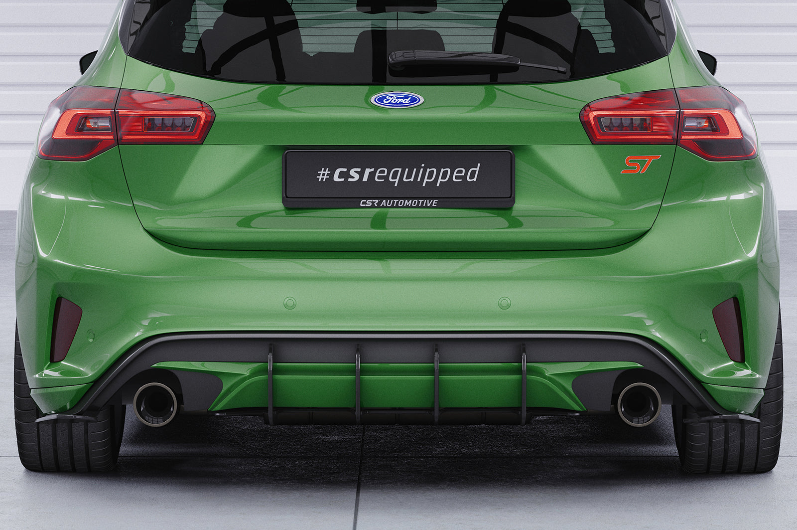 CSR Racing Diffusor | Heckansatz für Ford Focus MK4 ST HA337-L Unlackiert roh (Lackierung erforderlich)