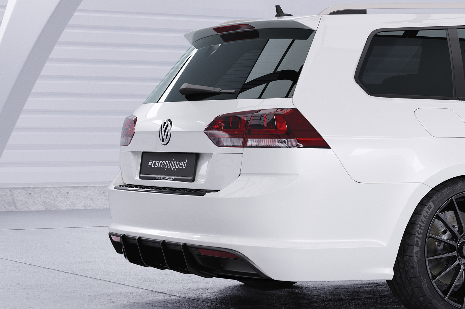 CSR Racing Diffusor | Heckansatz für VW Golf 7 (Typ AU) GTD Variant HA358
