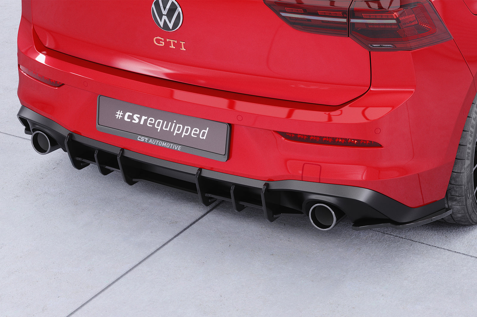 CSR Racing Diffusor | Heckansatz für VW Golf 8 GTI HA377
