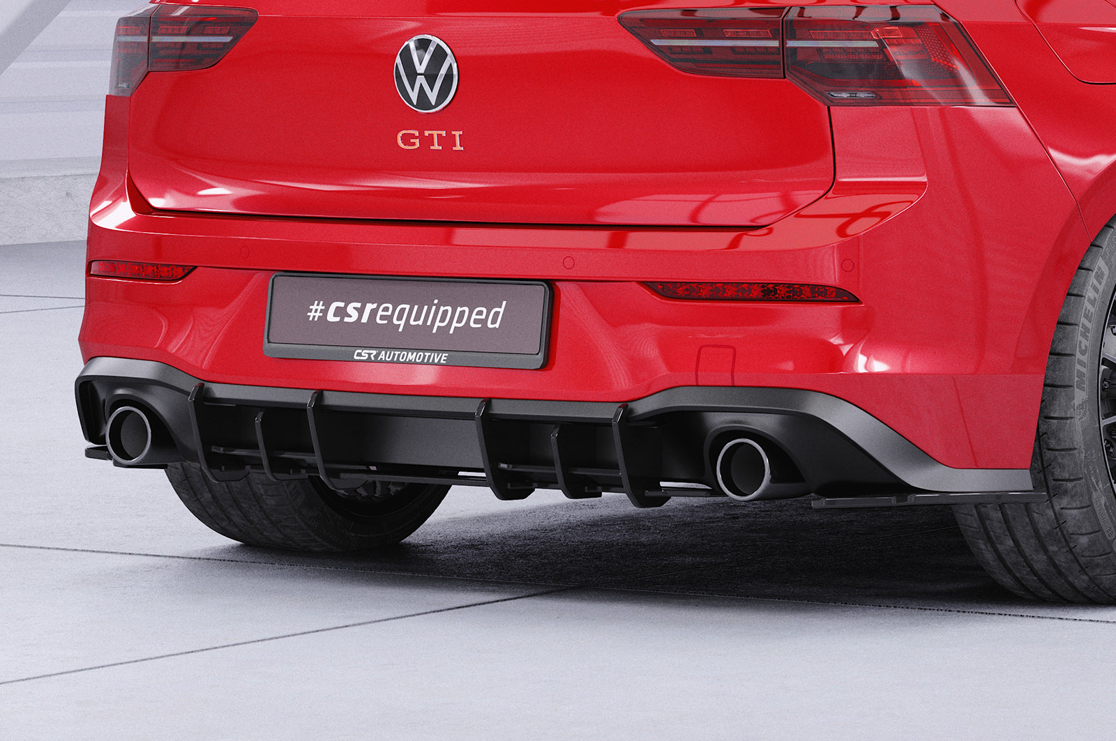 CSR Racing Diffusor | Heckansatz für VW Golf 8 GTI HA377