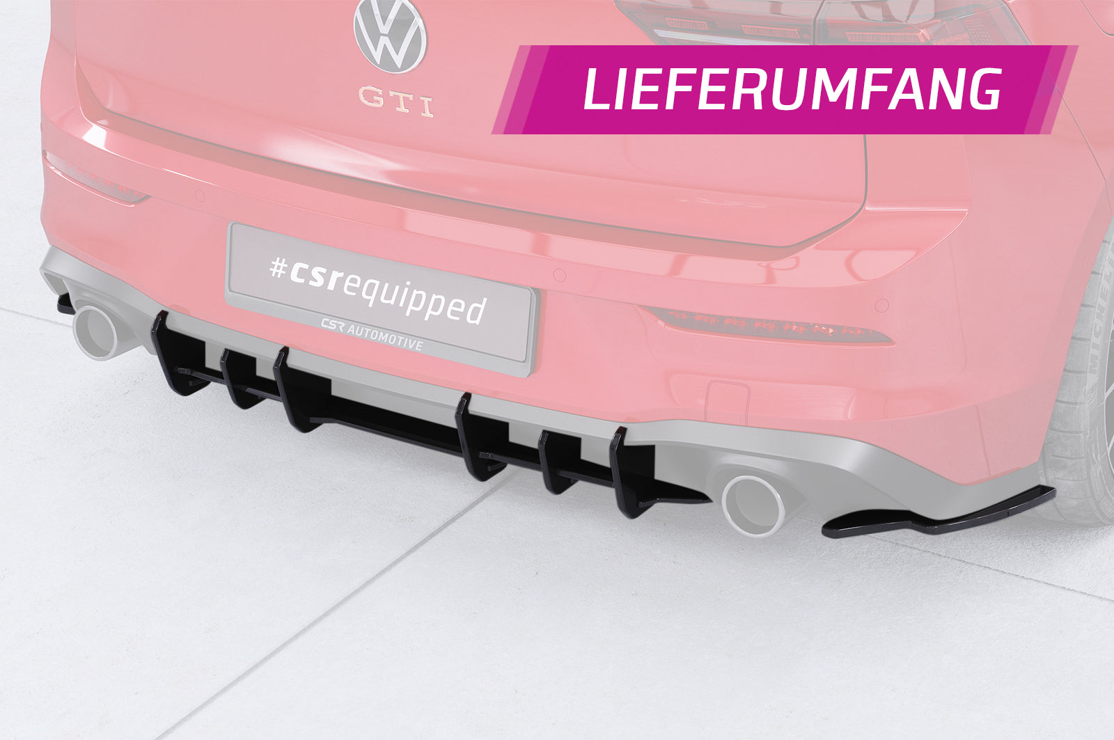 CSR Racing Diffusor | Heckansatz für VW Golf 8 GTI HA377