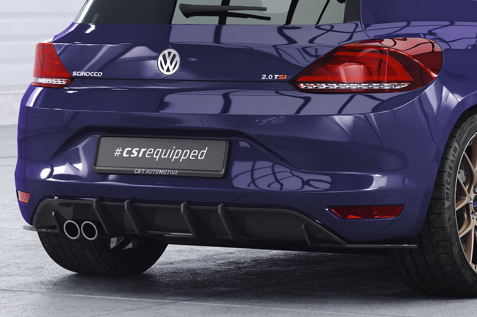 CSR Racing Diffusor | Heckansatz für VW Scirocco 3 HA398